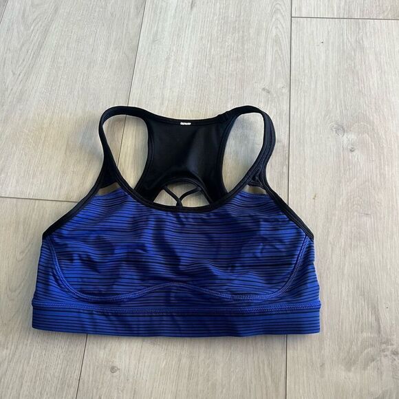 lululemon athletica Other - Lululemon Sweaty Or Not Bra  KLUP/BLK size 10